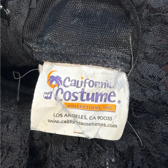 California Costume Black Lace Gothic Victorian Short Costume Dress Size Small - Picture 13 of 16